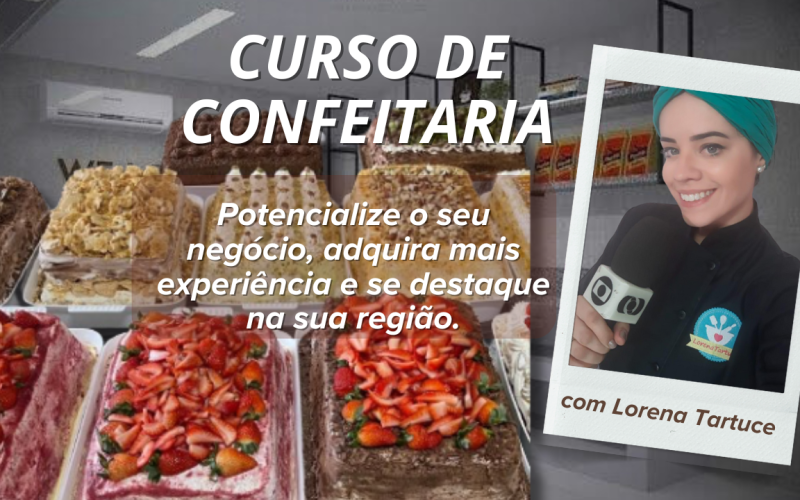 Miniatura de youtube curso de confeitaria moderno em marrom